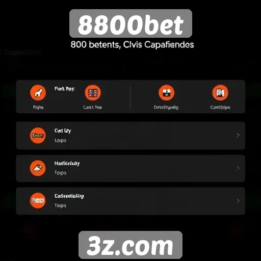 Análise das funcionalidades do site 8800bet