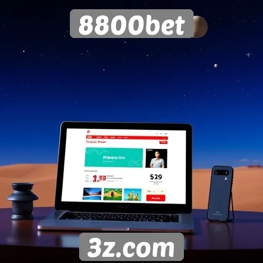 Responsividade do site 8800bet em diferentes navegadores